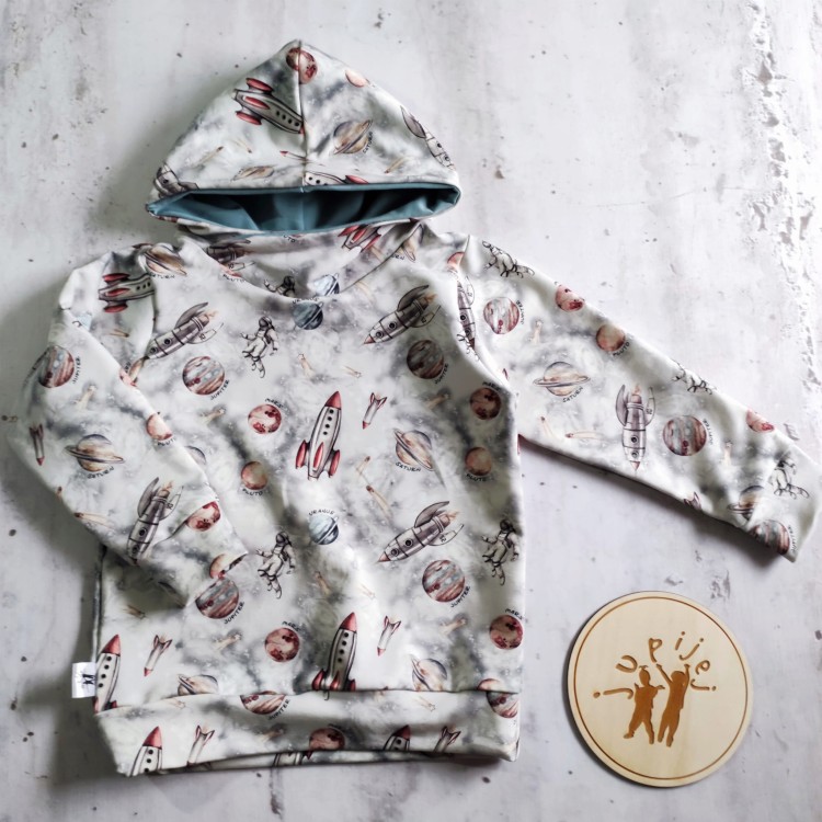 Bluza z kapturem kosmos