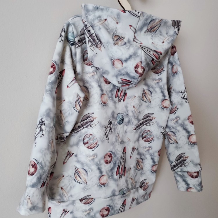 Bluza kapturka z planetami