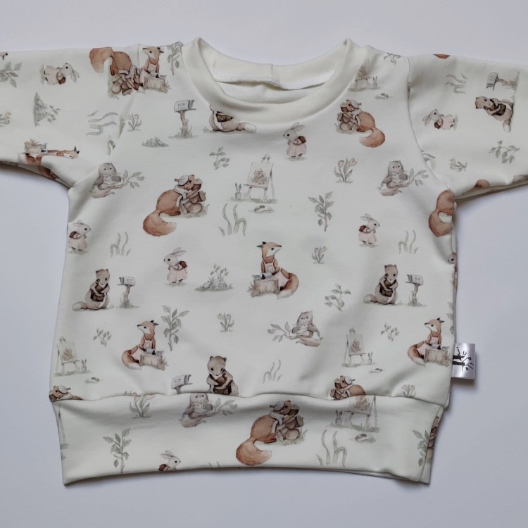 bluza w zwierzątka dla chłopca o dziewczynki