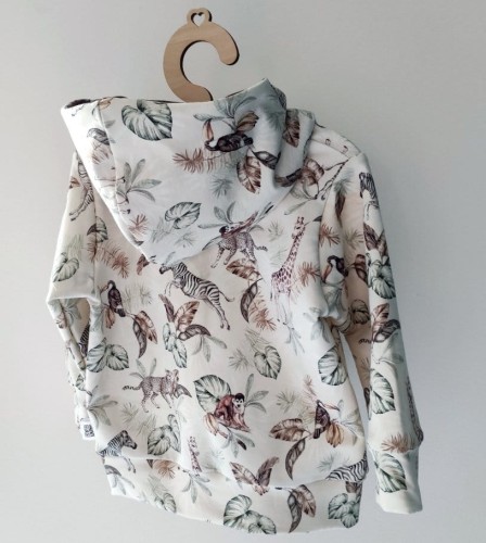 bluza dziecięca z kapturem mini safari