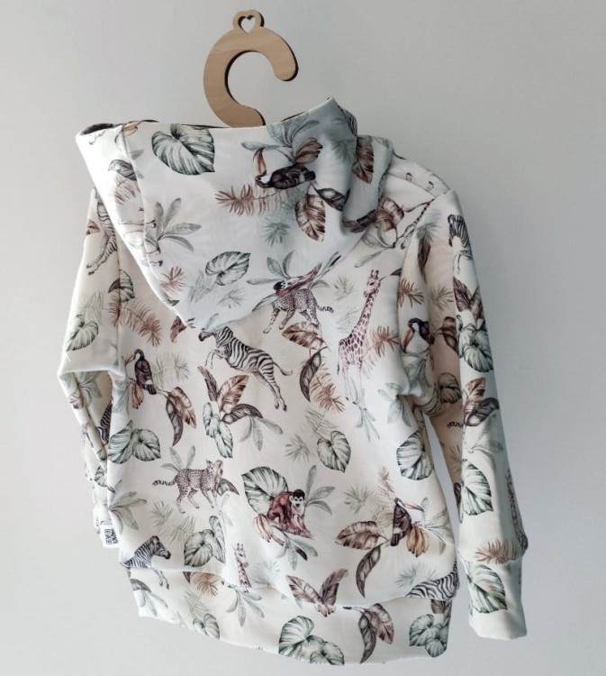 bluza dziecięca z kapturem mini safari