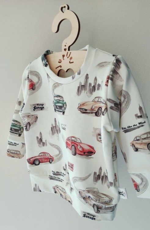 Bluza dresowa dla chłopca samochody