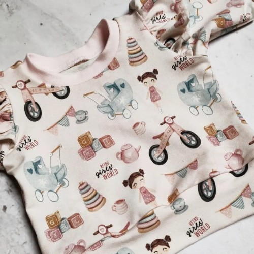 Bluza niemowlęca z falbankami