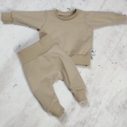 zestaw niemowlęcy dres latte