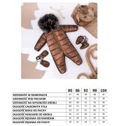 tabela wymiarów kombinezony