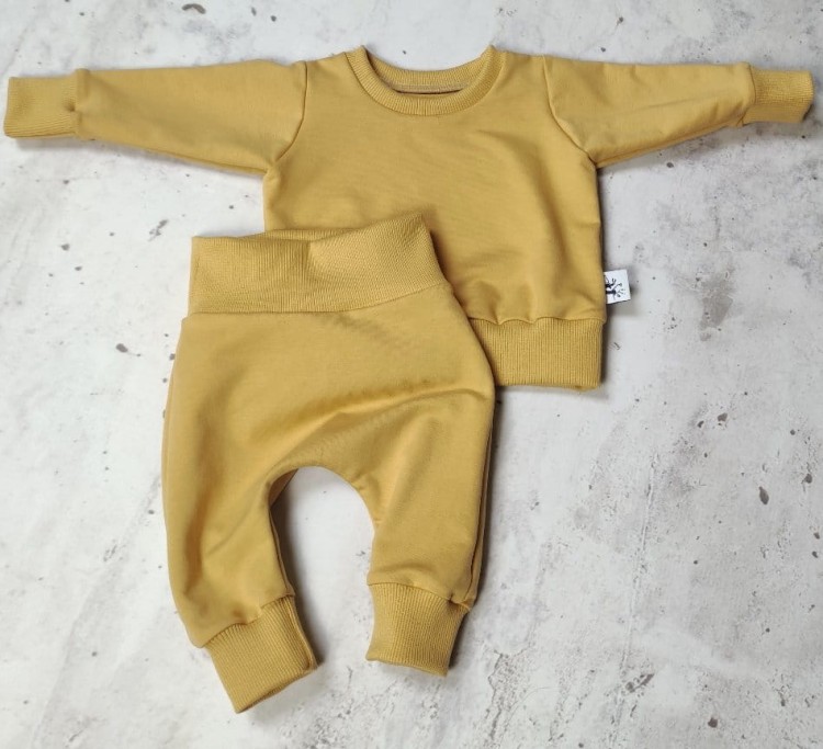 bluza dresowa kolor miodowy