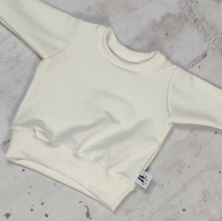 bluza dresowa kremowa ecru