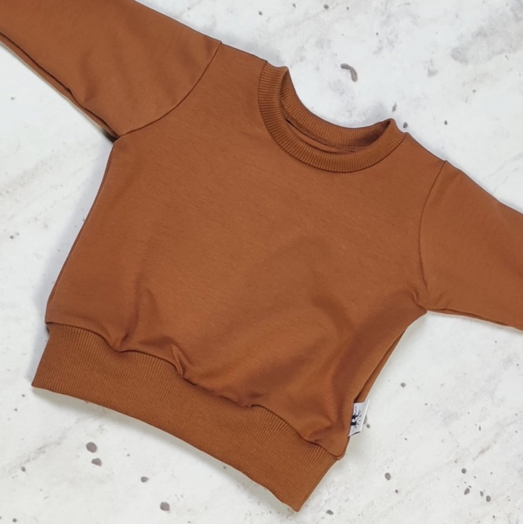 bluza dresowa karmelowa