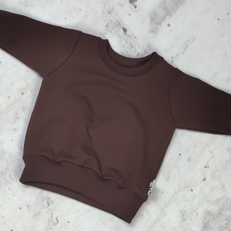 bluza dziecięca czekoladowy brąz