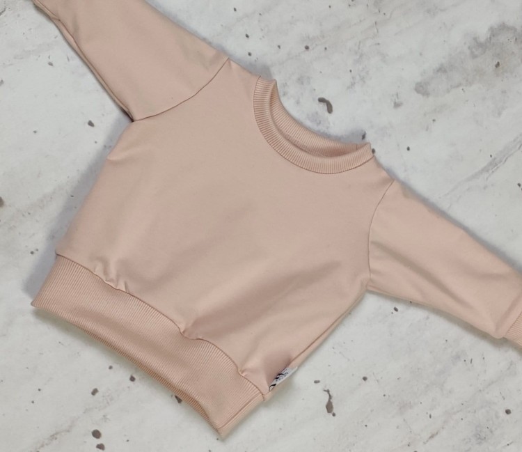 bluza dla dziewczynki pudrowy róż