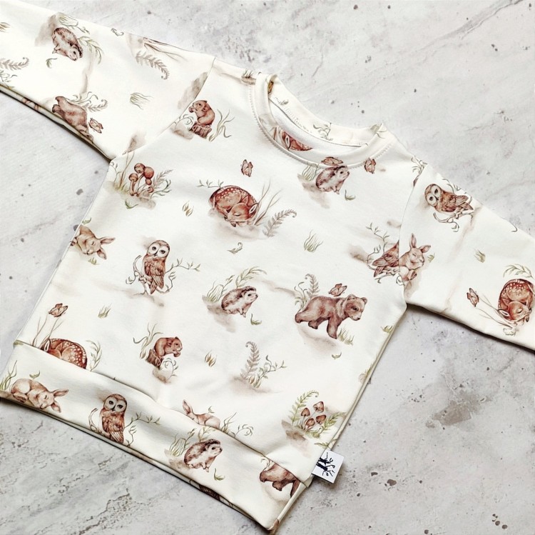 bluza dziecięca leśne zwierzątka