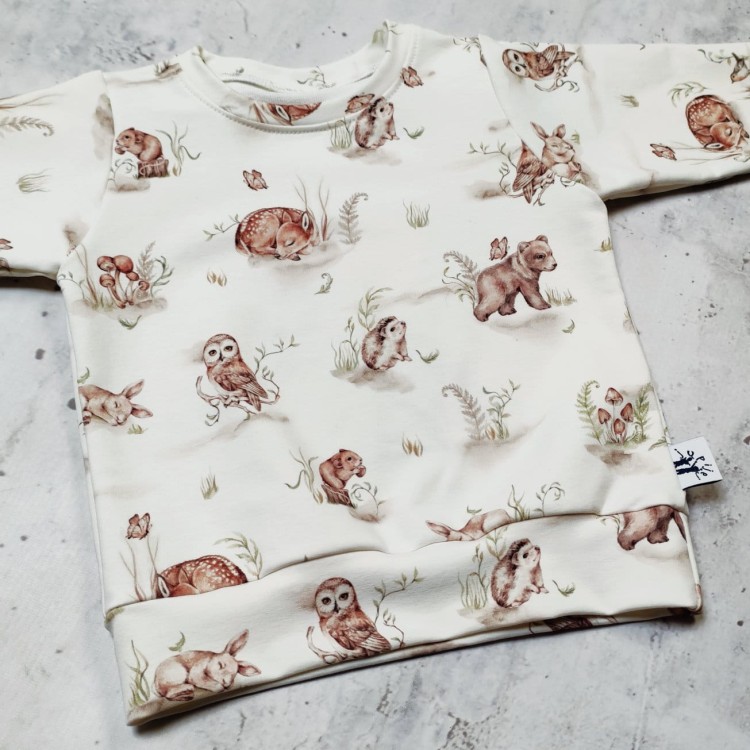 bluza dresowa w zwierzątka