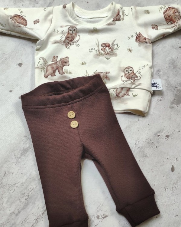 bluza+legginsy prążkowane