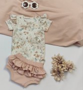zestaw letni body bloomers dla dziewczynki