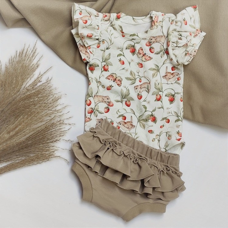 body w truskawki bloomers latte