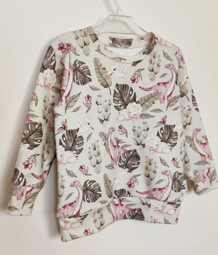 Bluza różowe dinozaury