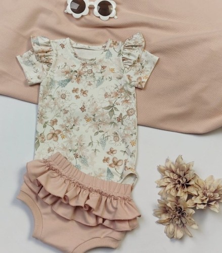 zestaw letni body bloomers dla dziewczynki