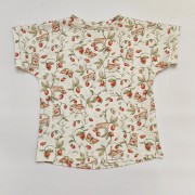 T-shirt dziecięcy oversize w myszki i truskawki jersey premium