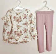 Komplet dla dziewczynki: bluza i legginsy gotowe do wysyłki.